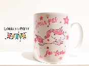 Mug personnalis J'peux pas j'ai licorne