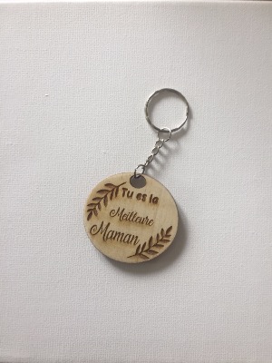 Porte-clefs personnalisé "Tu es la Meilleure Maman"