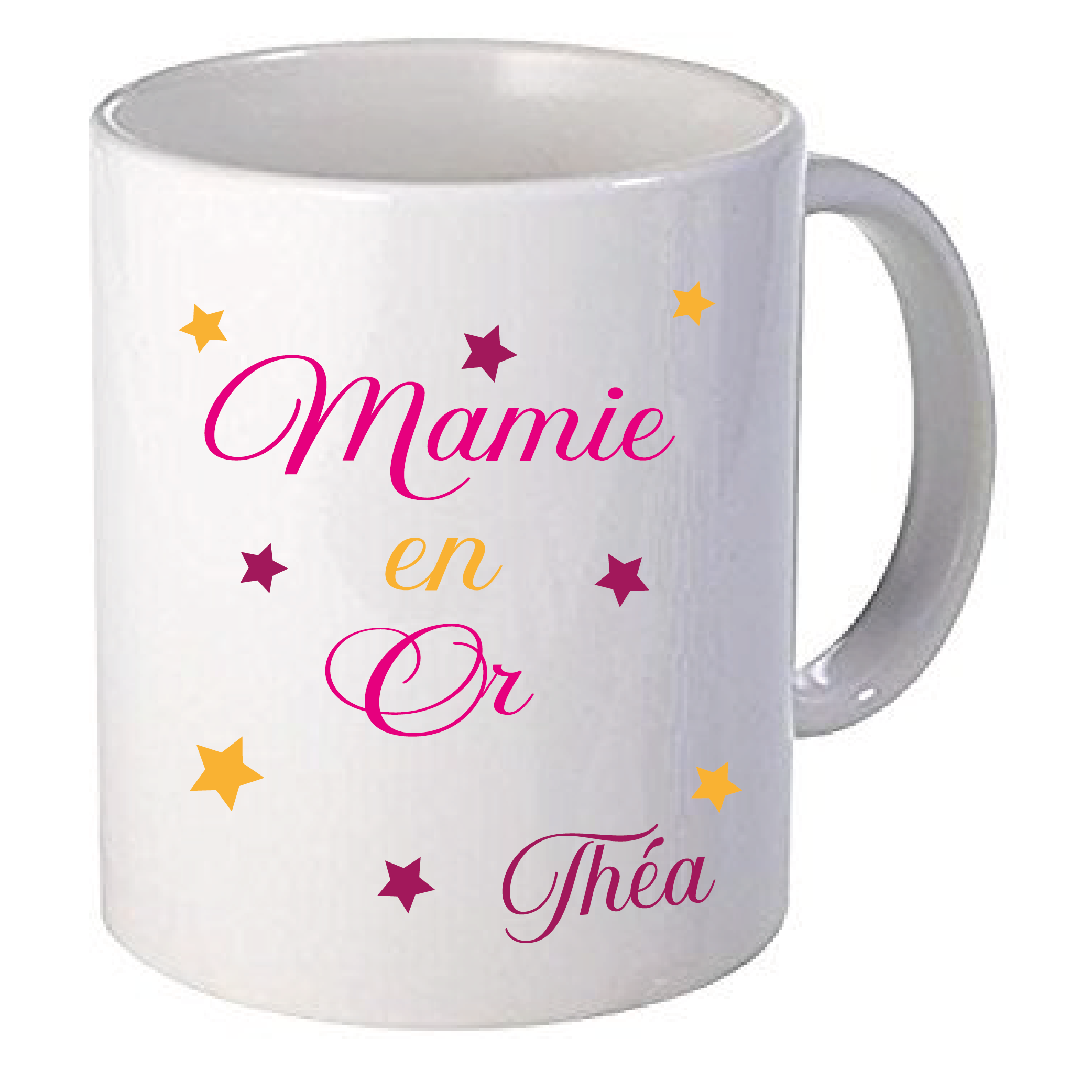 Mug Mamie en Or personnalisé