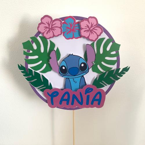 Cake topper décoration de gâteau stitch