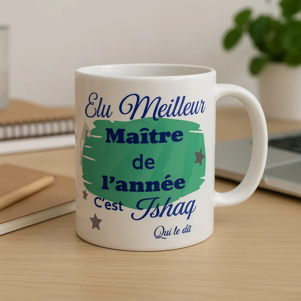 Mug Personnalisé Spécial Maîtresse / Nounou / Atsem / Maître