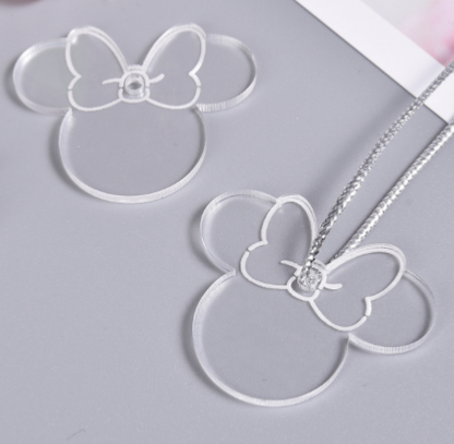 Etiquette personnalisée acrylique Minnie X10