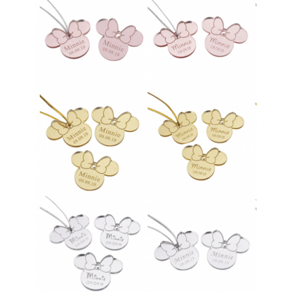 Etiquette personnalisée acrylique Minnie X10