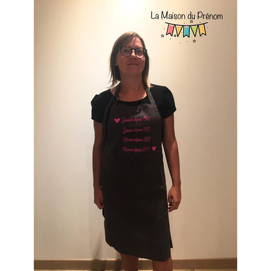 Tablier de cuisine personnalisé