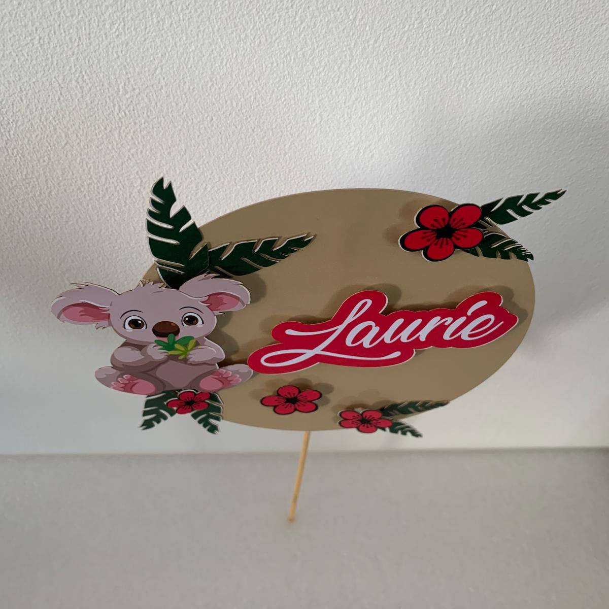 Cake topper décoration de gâteau koala