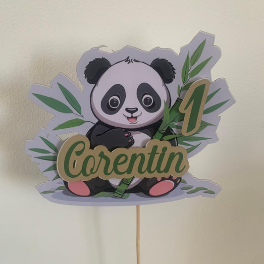 Cake topper décoration de gâteau panda