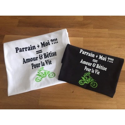 Tee shirt personnalisé Parrain & Moi