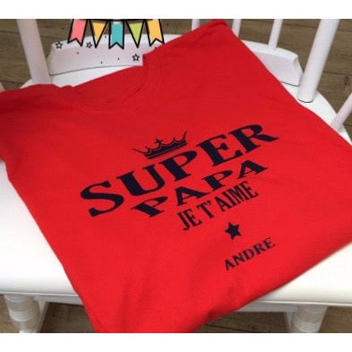 Tee shirt personnalisé Super papa