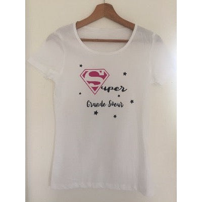 Tee shirt personnalisé grande soeur