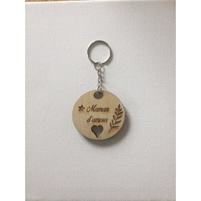 Porte-clefs personnalisé "Maman d'amour"