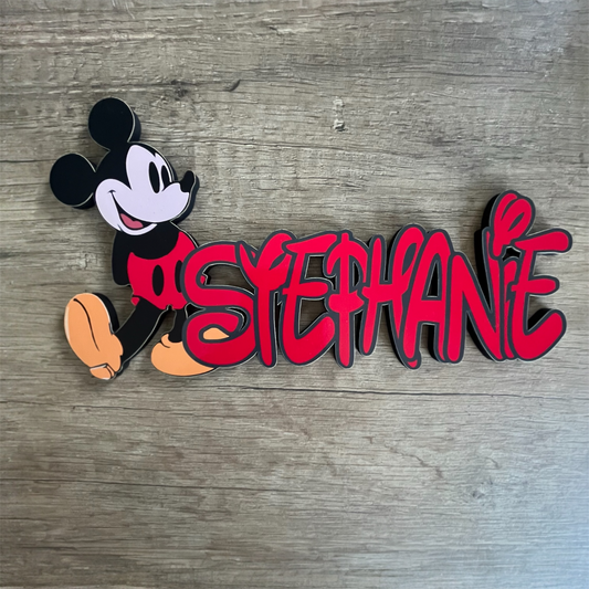 Plaque de Porte avec Motif Personnalisée - Prénom et Design au Choix