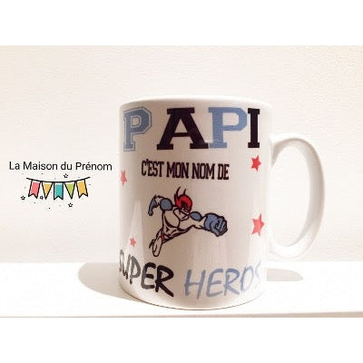 Mug personnalisé Super Papy