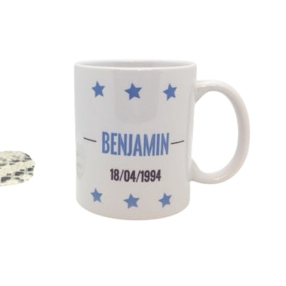 Mug Blanc personnalisé Prénom Date de naissance