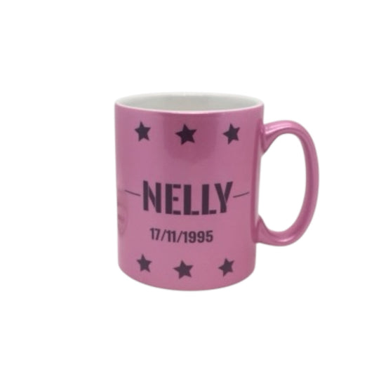Mug Girly personnalisé  Prénom Date de naissance