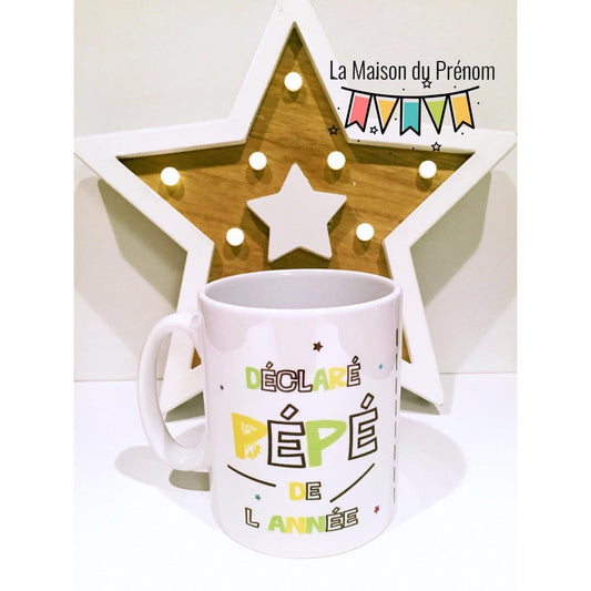 Mug personnalisé Super Pépé de l'année
