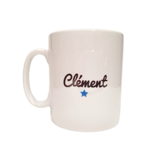 Mug personnalisé Prénom et une étoile de couleur