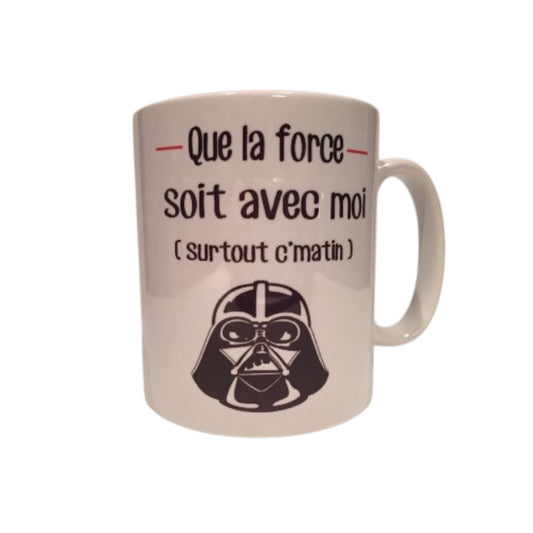 Mug personnalisé que la force soit avec moi