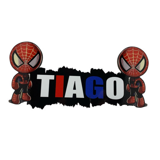 Plaque de porte  mini-Spiderman personnalisée