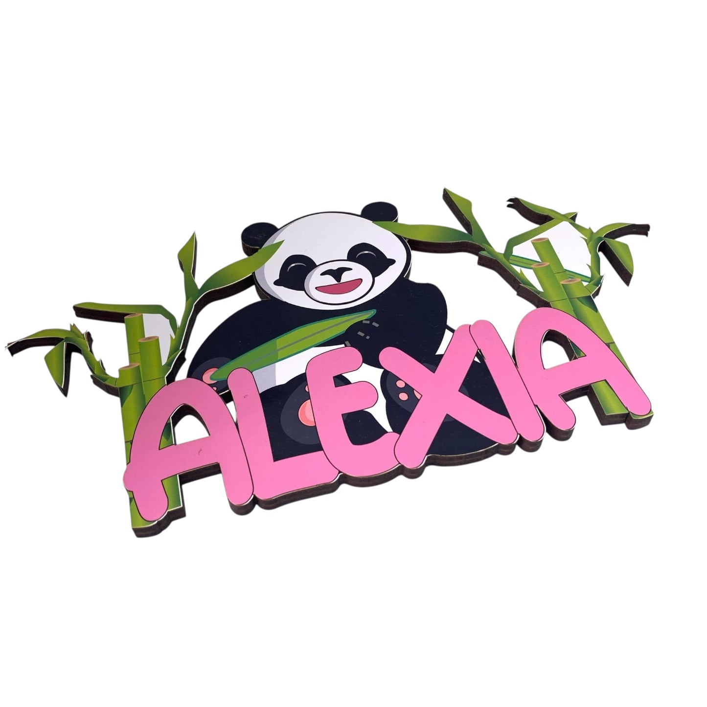 Plaque de porte Panda personnalisée