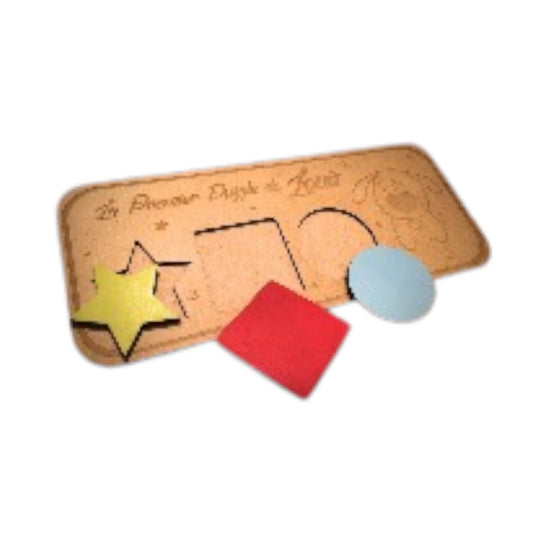 Puzzle en bois avec formes
