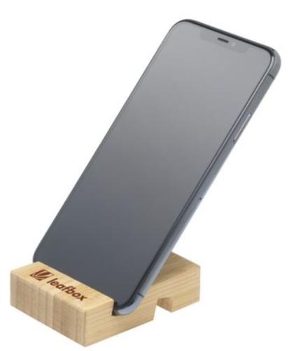Support téléphone en bois