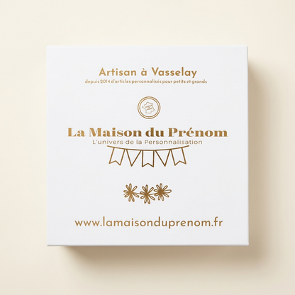 Boîte cadeau fermée La Maison du Prénom