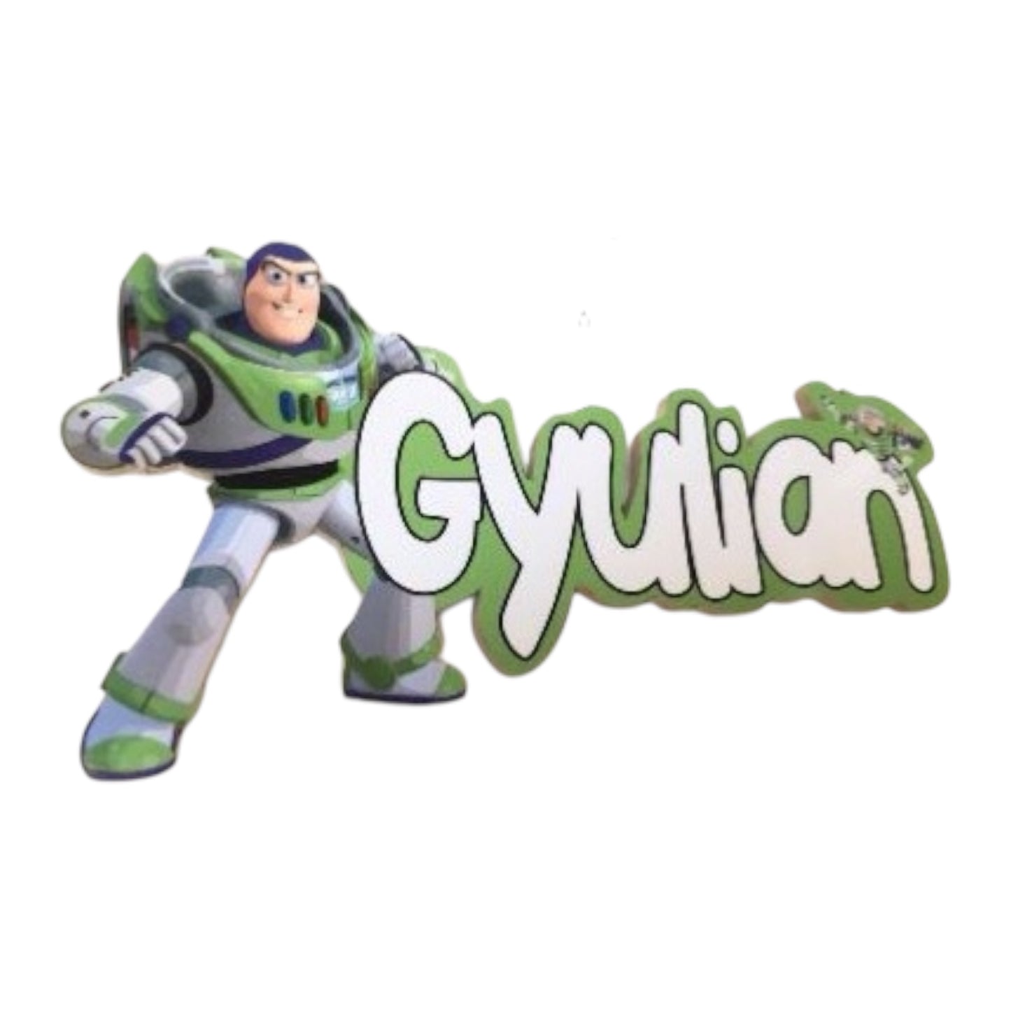 Plaque de porte personnalisée Buzz l'Éclair avec prénom, décoration chambre enfant Toy Story
