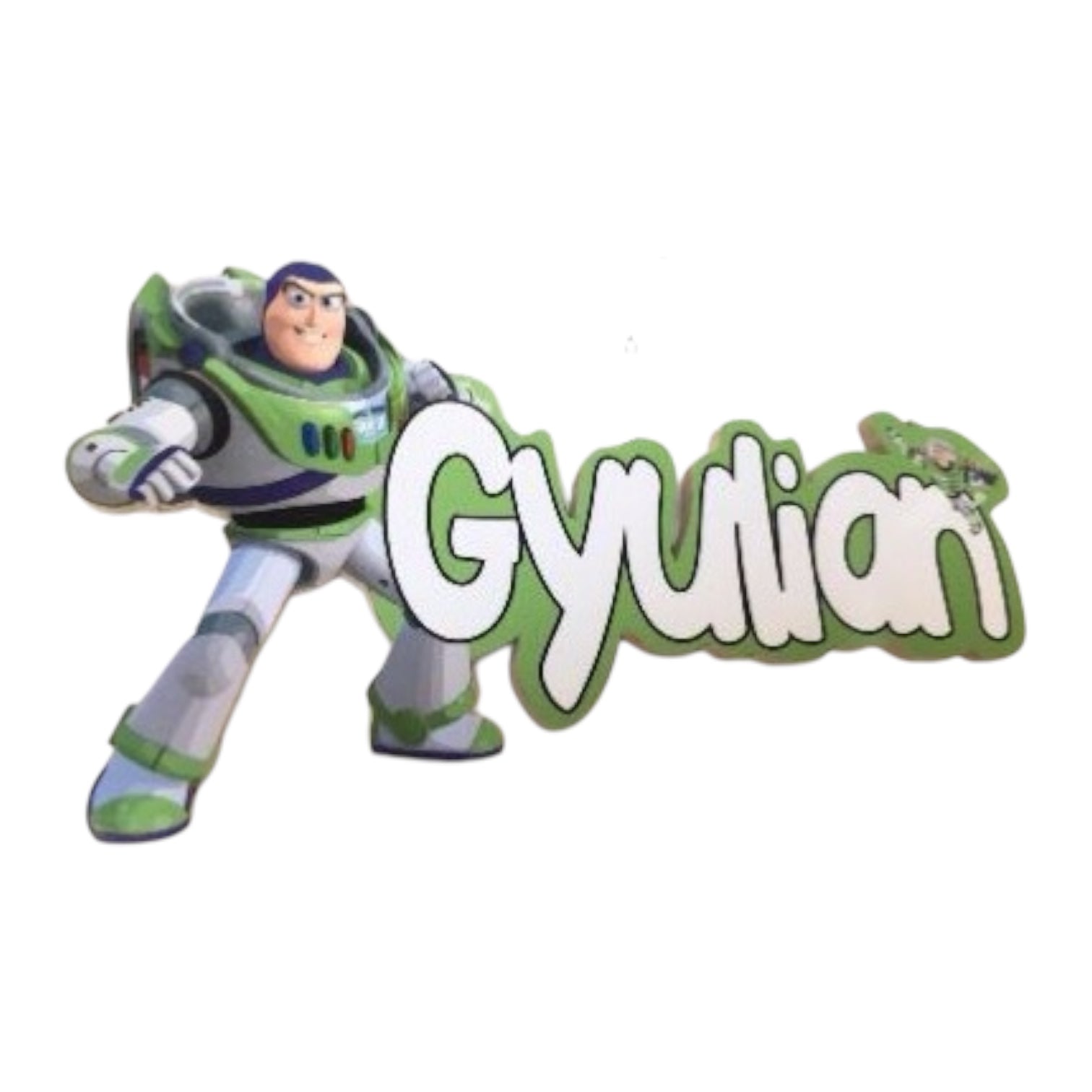 Plaque de porte personnalisée Buzz l'Éclair avec prénom, décoration chambre enfant Toy Story